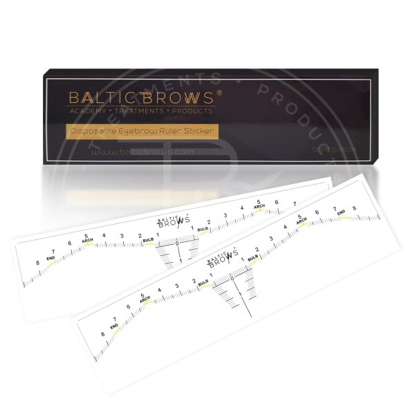 Baltic Brows® eyebrows sticky rulers (50 pack)